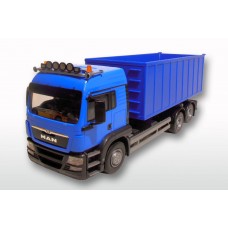MAN TGS Blue Cab Blue Roll Off Container
