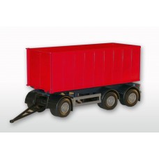 3 Axle Red Roll Off Container